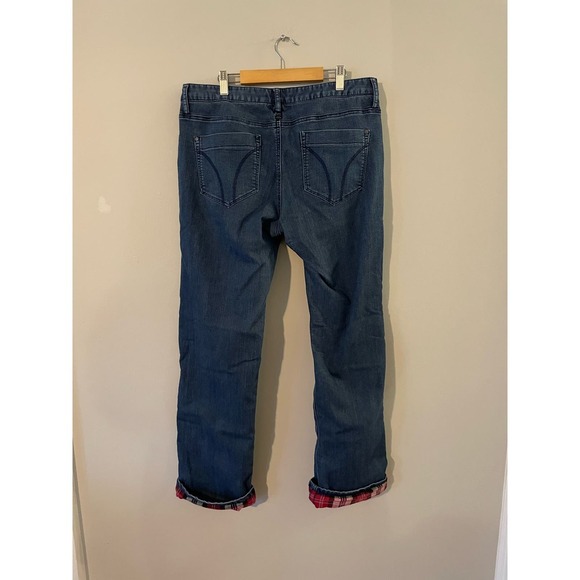 Prana Flannel Lined Jeans Womens 10 - Picture 2 of 5